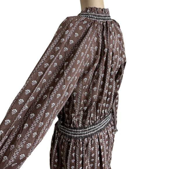 Veronica Beard Brown Floral Mini Dress - Picture 6 of 10